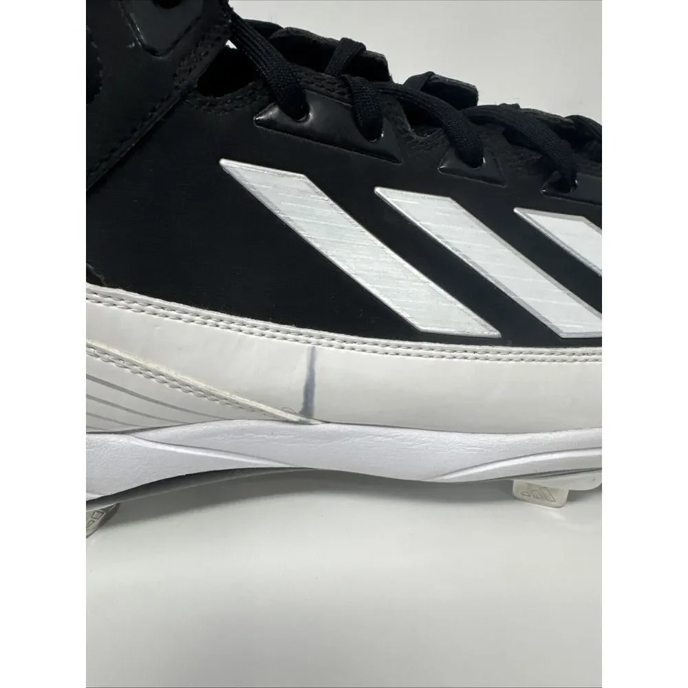 Adidas Icon 7 Metal Baseball Cleats Black SPG 753001‎ - Mens Size 15